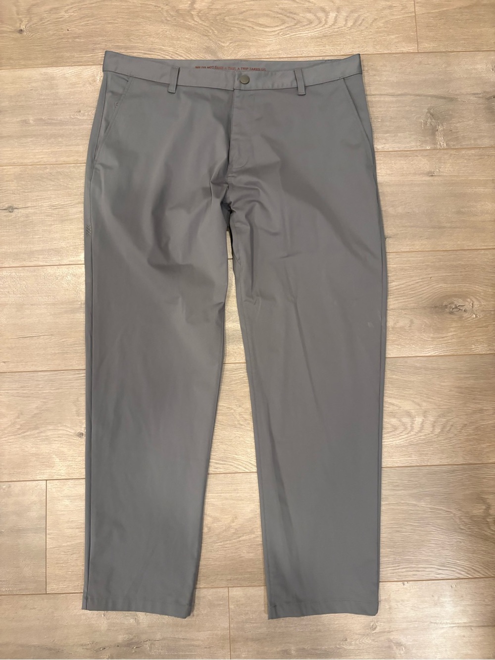 Rhone Pants Light Gray Commuter Classic Chino Performance Travel 38x30